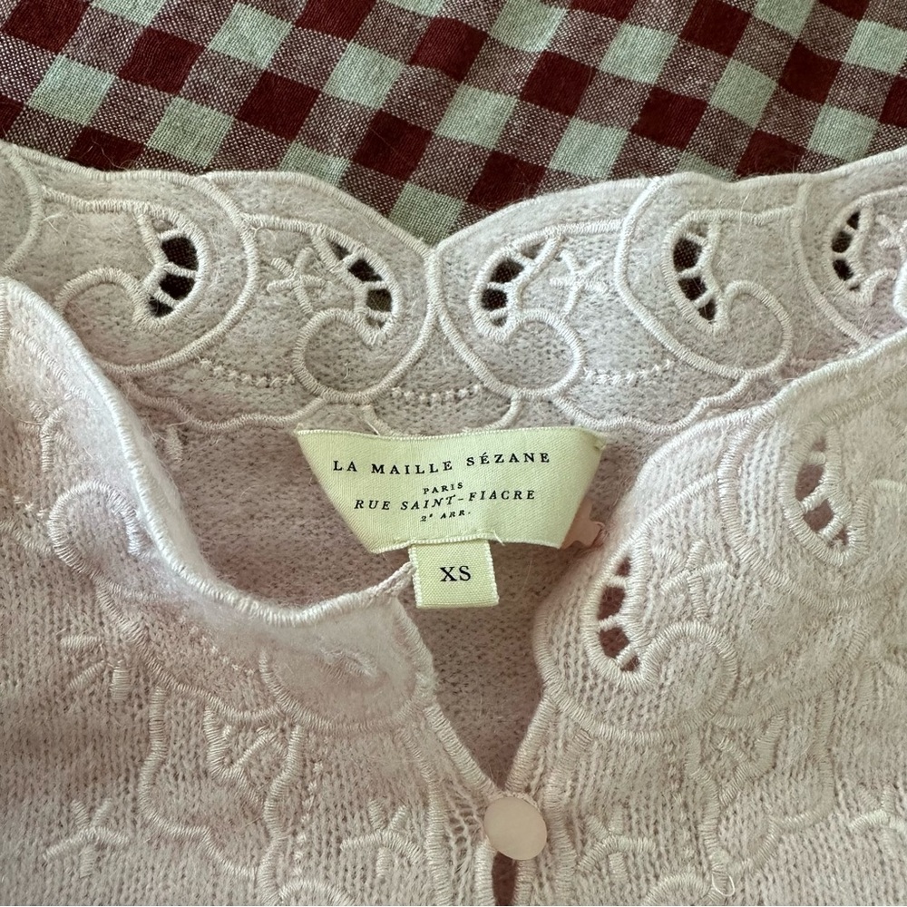 Sézane Yasaline Pink Cardigan - Picture 4 of 5